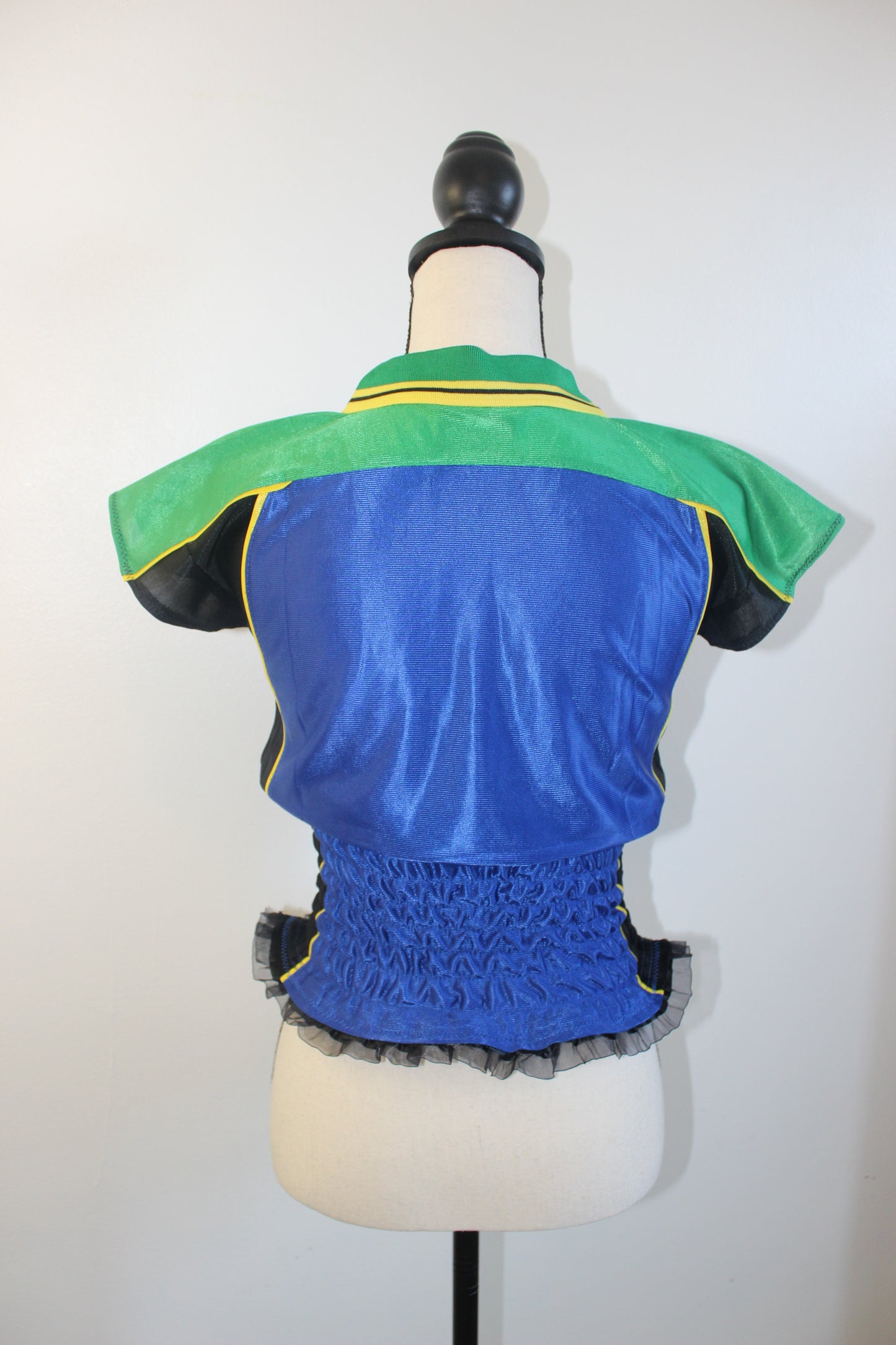 Upcycled Vintage Tanzania  Cropped Jersey - XS/S