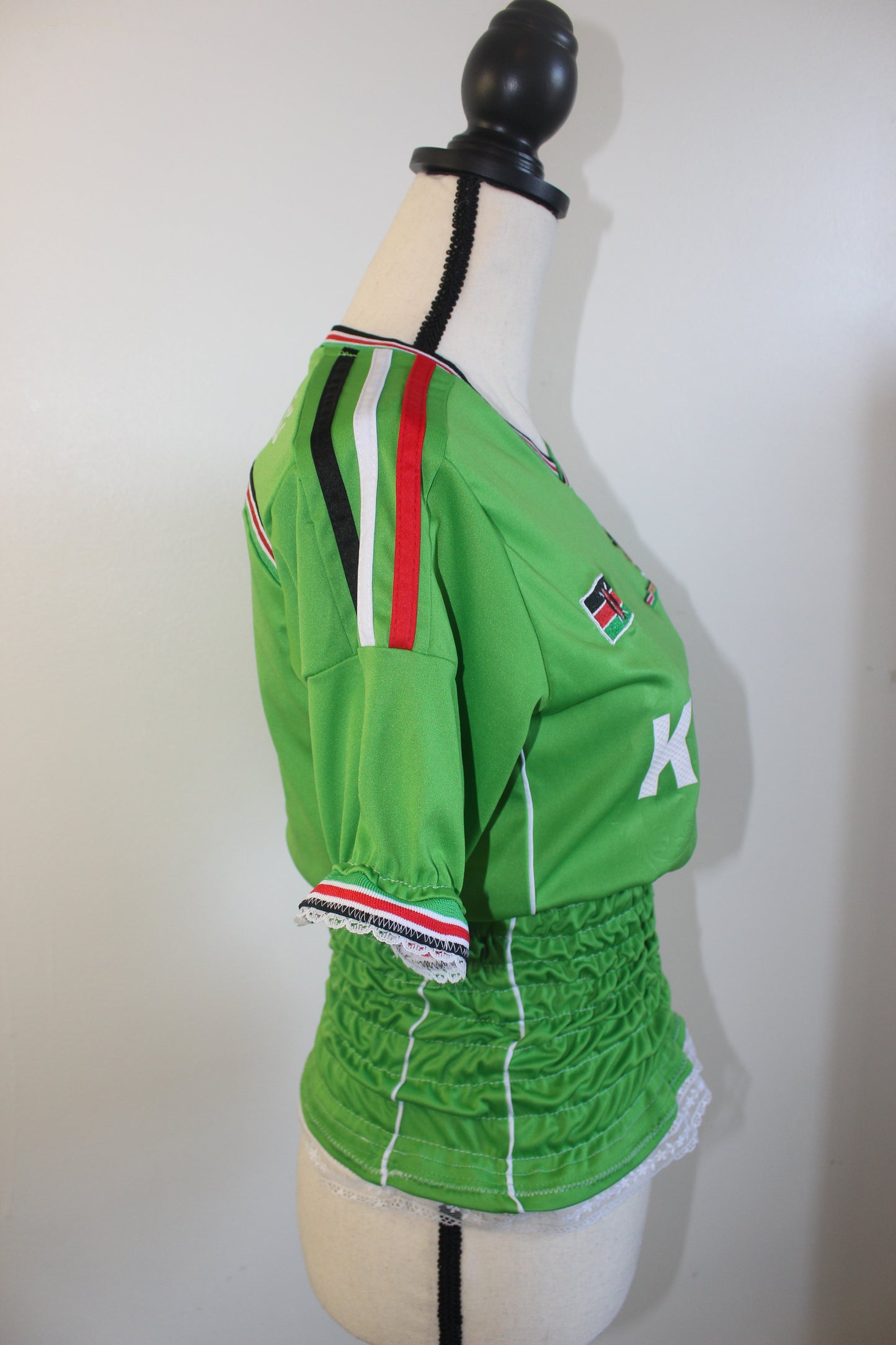 Upcycled Vintage Kenya Jersey -XS/S