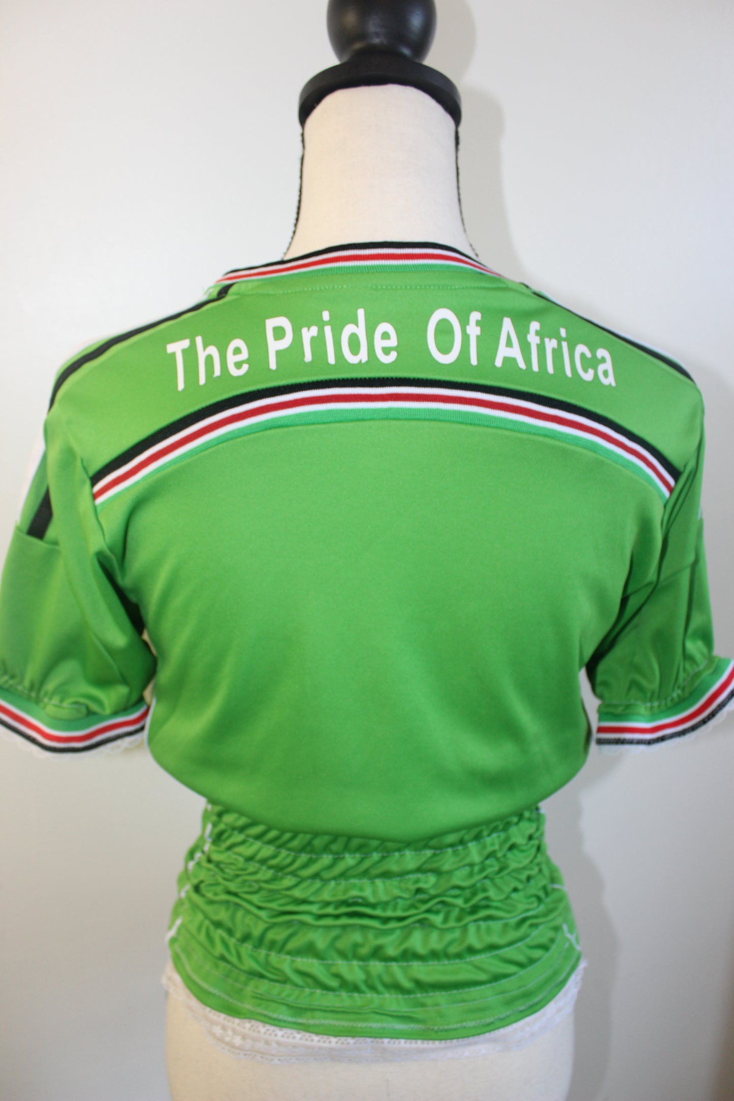 Upcycled Vintage Kenya Jersey -XS/S