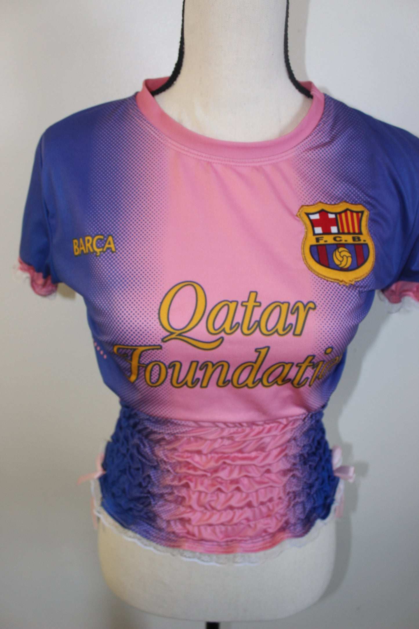 Upcycled Vintage Qatar Football Jersey