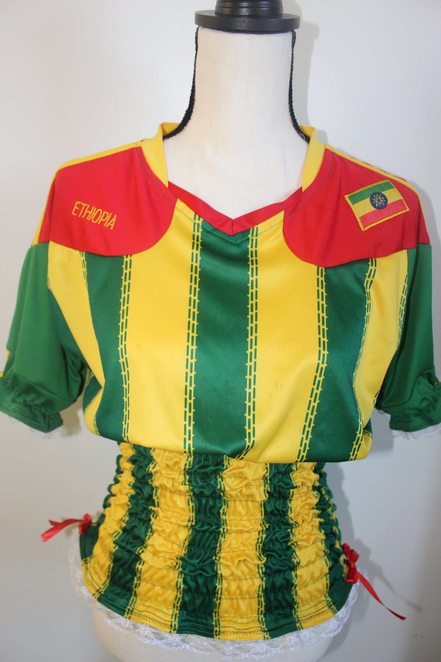 Upcycled Vintage Ethiopia Saladin Jersey - M