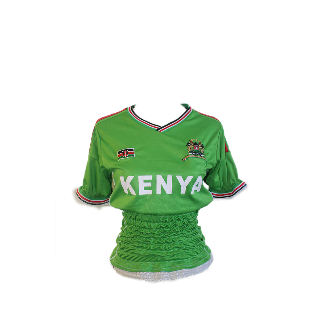 Upcycled Vintage Kenya Jersey -XS/S