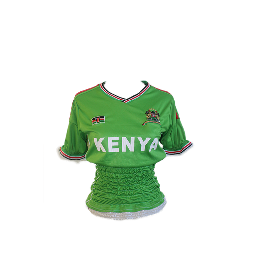 Upcycled Vintage Kenya Jersey -XS/S