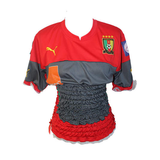 Upcycled Vintage Cameroon Africa Cup of Nations Jersey